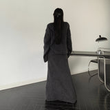 モヘアニットスカートセットアップ