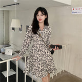 フリル小花柄ワンピース