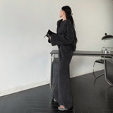 モヘアニットスカートセットアップ