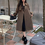 ダブルロングスプリングコート