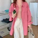 カラーオーバーシャツ