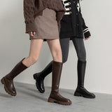 ローヒール軽量ロングブーツ