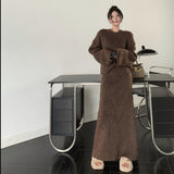 モヘアニットスカートセットアップ