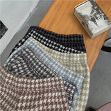 千鳥柄ニットパンツ