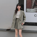 プリーツスカート&ジャケットセットアップ