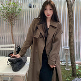 ダブルロングスプリングコート