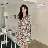 フリル小花柄ワンピース