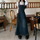 フリンジデニムワンピース