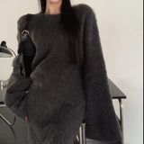 モヘアニットスカートセットアップ