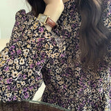 レトロフラワーミニワンピース