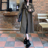 ダブルロングスプリングコート