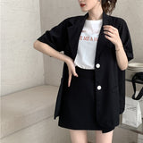 【7色展開】半袖シングルジャケット