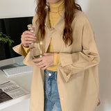 カラーオーバーシャツ