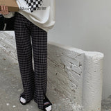 千鳥柄ニットパンツ