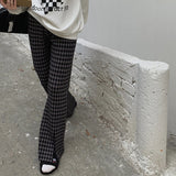 千鳥柄ニットパンツ