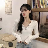 キーネックショートトップス