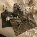 カップ付きロゴキャミソール