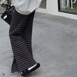 千鳥柄ニットパンツ