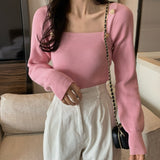 ゴードルボタンスクエアニット