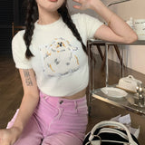 アニマルショートニット