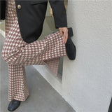 千鳥柄ニットパンツ