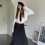 ネクタイ付きショートシャツ