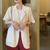 【7色展開】半袖シングルジャケット