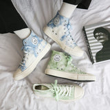 ハイカットマーブルスニーカー