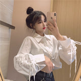 ギャザースリーブブラウス