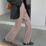 千鳥柄ニットパンツ