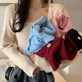 ゴードルボタンスクエアニット