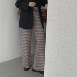 千鳥柄ニットパンツ