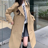 ダブルロングスプリングコート