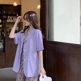 【7色展開】半袖シングルジャケット