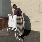モノトーンチェックスカート
