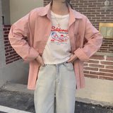 シンプルオーバーシャツ