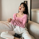 ゴードルボタンスクエアニット