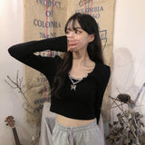 キーネックショートトップス