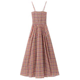 チェックベアワンピース