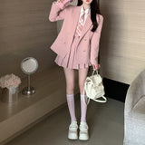 ジャケット+プリーツスカートセットアップ【単品販売】