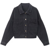 ブラックデニムジャケット