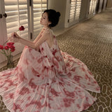 肩ひも柄ワンピース