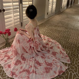 肩ひも柄ワンピース