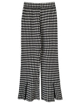 千鳥柄ニットパンツ