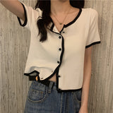 パイピングデザインカーディガン