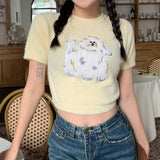 アニマルショートニット