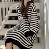 もこもこボーダーワンピース