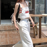 刺繍ビスチェデニムセットアップ