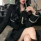 バイカラーショートジャケットセットアップ