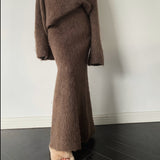 モヘアニットスカートセットアップ